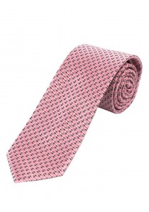  - Businesskrawatte geometrische Struktur rosa