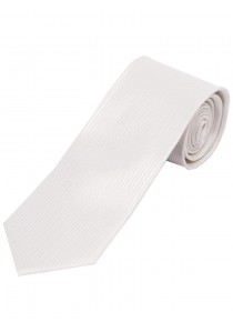  - Krawatte monochrom Streifen-Struktur weiß