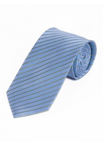  - XXL Krawatte dünne Streifen hellblau oliv