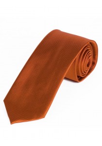 XXL-Krawatte monochrom Streifen-Oberfläche orange