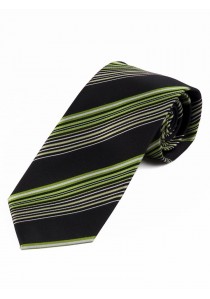  - Markante XXL-Krawatte gestreift schwarz weiß