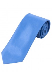 Überlange Satin-Krawatte Seide monochrom hellblau
