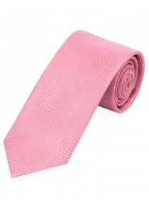  - Lange Krawatte rosa Struktur-Pattern