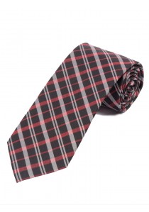  - Überlange Krawatte kultiviertes Linienkaro