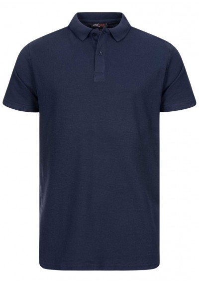 Herren Polohemd "Classic-Style" in marineblau - Herren Polohemd "Classic-Style" in marineblau -