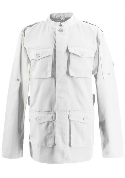 Parkastyle Kochjacke funktional in Weiß - Parkastyle Kochjacke funktional in Weiß -
