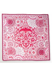  - Auffallendes Damentuch florales Design rot
