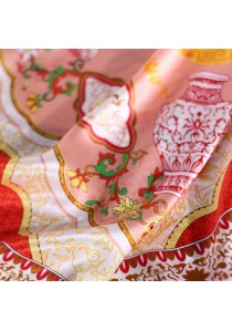 Damentuch "Orient" rot weiß gelb