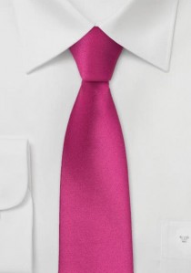 - Schmale Krawatte magenta-rot