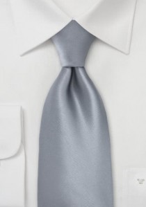  - Krawatte grau einfarbig