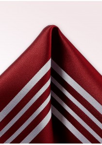  - Ziertuch Streifendesign rot weiß