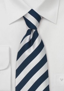  - Identity Krawatte in blau/silber
