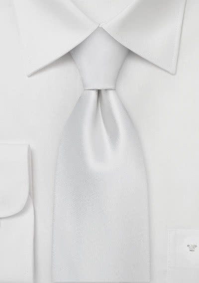 Edle Krawatte weiß - 