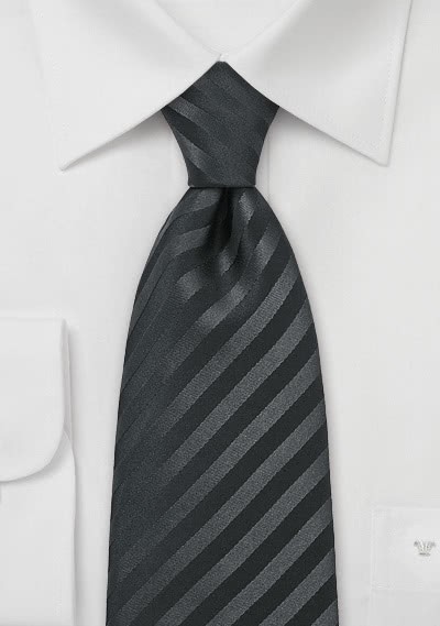 Granada XXL-Krawatte in schwarz - 