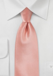  - Krawatte lachsfarben einfarbig