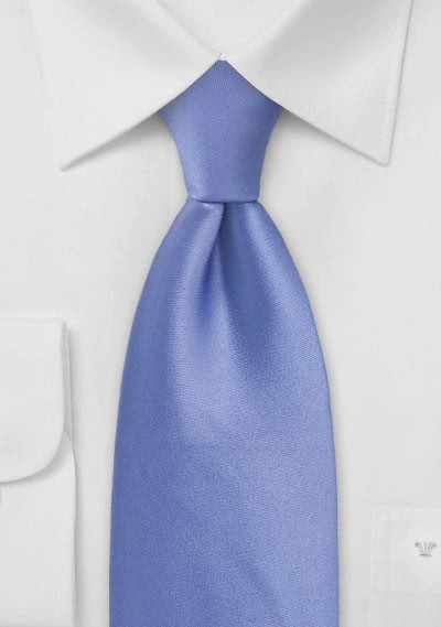 Einfarbige Krawatte hellblau - 