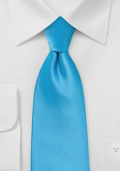 Krawatte unifarben hellblau - 