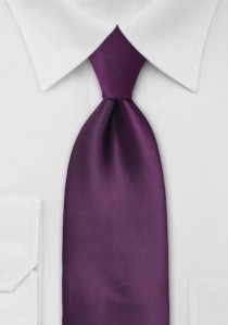  - Elegante einfarbige Krawatte violett
