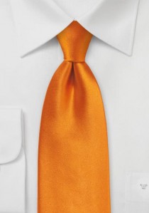  - Einfarbige Krawatte helles orange