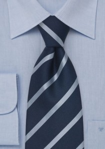  - Krawatte schmale Streifen in blau