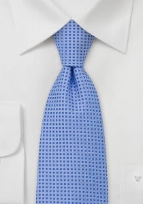  - Krawatte Kästchen Muster hellblau