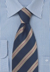 - Klassische Regiments-Krawatte in Marineblau
