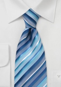  - Krawatte blau und aqua mit modischem