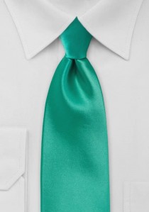  - XXL-Krawatte unifarben türkisgrün