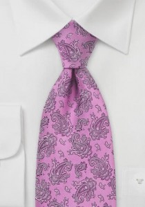  - Krawatte Paisleys rose