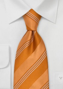 Clip-Krawatte orangebraun