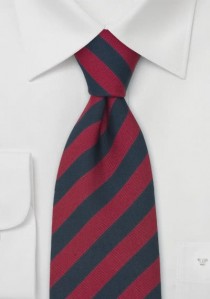  - Clip-Krawatte kaminrot navyblau