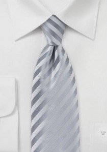  - Chamonix XXL-Krawatte silberfarben
