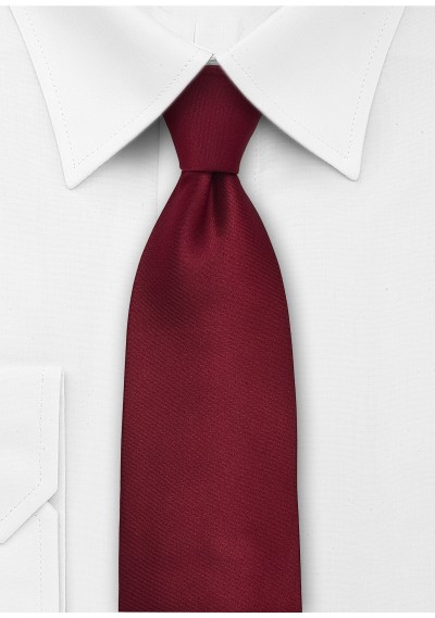 Clip-Krawatte Sherryrot - 