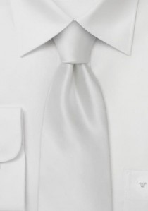  - Clip-Krawatte reines Weiß