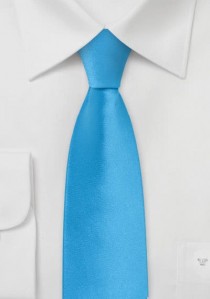  - Schmale Krawatte unifarben hellblau