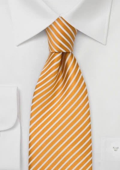 Dignity Krawatte Orange/Weiß - 