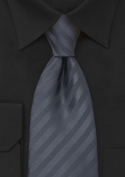 Krawatte anthrazit strukturiert - 