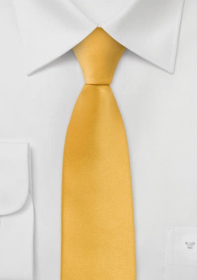 Moulins Schmale-Krawatte in warmem gelb - 