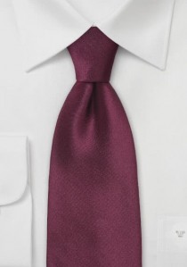  - Einfarbige Krawatte dunkles bordeaux
