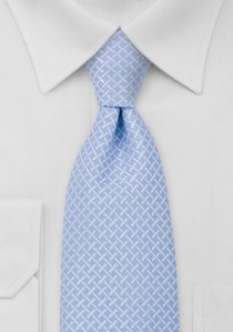  - Krawatte hellblau weiß