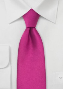  - XXL-Krawatte magenta-rot einfarbig
