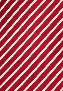 Kinder-Krawatte rot mit weißen Streifen