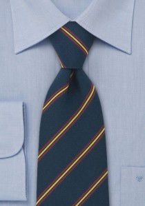  - Atkinsons Designer-Krawatte marineblau rot gelb