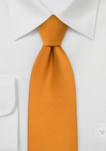  - XXL-Krawatte orange einfarbig