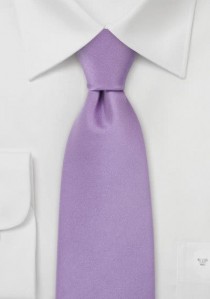  - Einfarbige Krawatte lang flieder