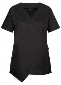 Damen Schlupfkasack in Wickeloptik von chefmade (schwarz)