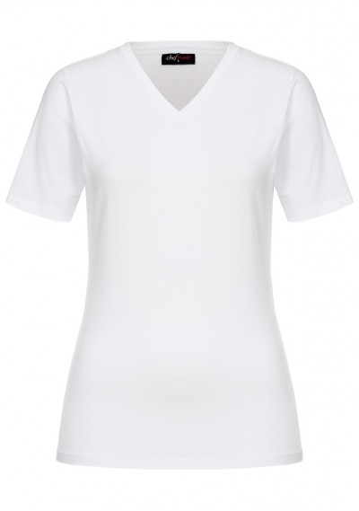 Damen-TShirt mit Stretch Baumwolle weiß preiswert Damen-TShirt mit Stretch Baumwolle weiß preiswert