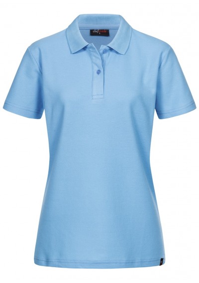 Damen Polohemd "Classic-Style" in hellblau - 