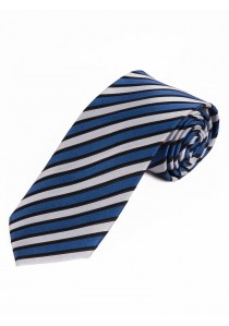 Krawatte XXL  raffiniertes Streifen-Muster royal