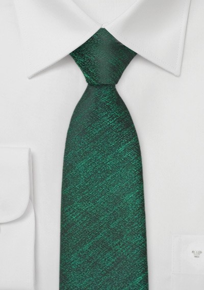 Krawatte dunkelgrün gesprenkelt - 